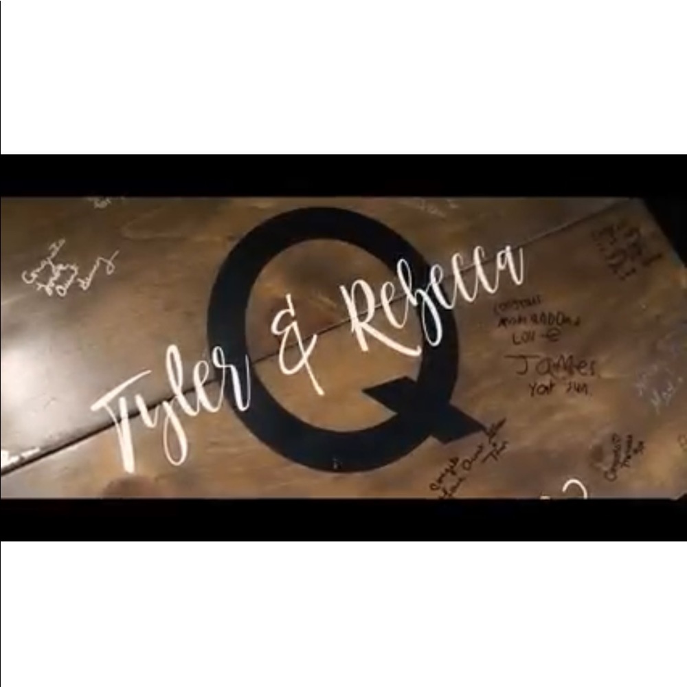 Wood Wedding Guest Book Sign